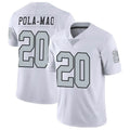 CAdoa LV.Raiders #20 Isaiah Pola-Mao Player White Limited Color Rush Home Game Stitched Jerseys