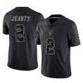 CAdoa LV.Raiders #2 Ashton Jeanty Player Black Reflective Limited Game Stitched Jerseys