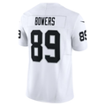 CAdoa LV.Raiders #89 Brock Bowers White Vapor F.U.S.E. Limited Stitched Jerseys