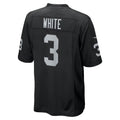 CAdoa LV.Raiders #3 Zamir White Black Team Game Stitched Jerseys