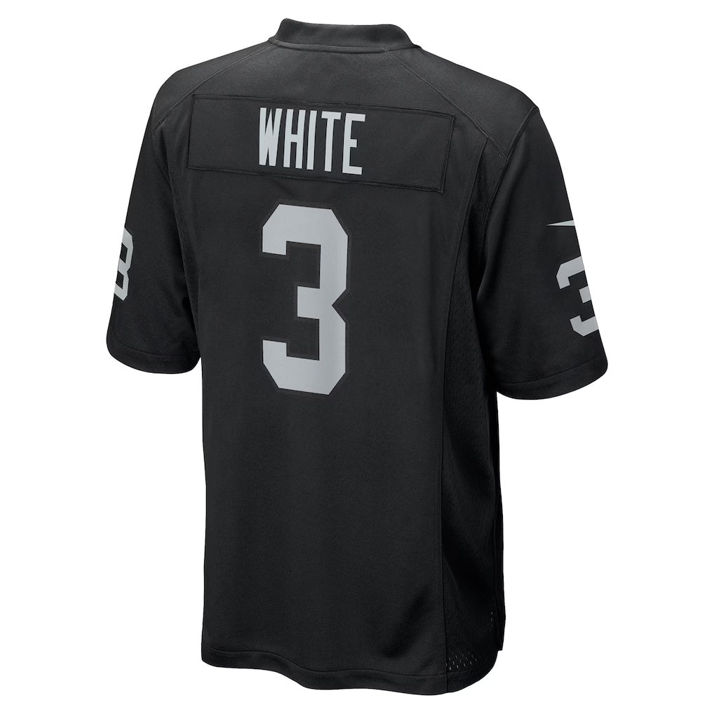 CAdoa LV.Raiders #3 Zamir White Black Team Game Stitched Jerseys