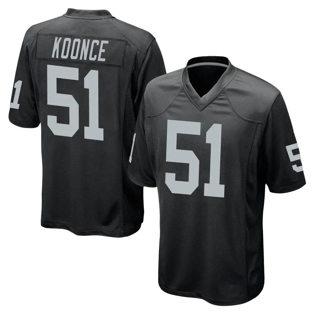 CAdoa LV.Raiders #51 Malcolm Koonce Player Black Home Game Stitched Jerseys