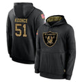CAdoa LV.Raiders #51 Malcolm Koonce Player Black Salute to Service Hoodies Limited Game Stitched Jerseys