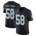 CAdoa LV.Raiders #58 Jackson Powers-Johnson Player Black Limited Vapor Untouchable Home Game Stitched Jerseys