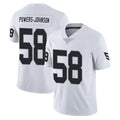CAdoa LV.Raiders #58 Jackson Powers-Johnson Player White Limited Vapor Untouchable Home Game Stitched Jerseys
