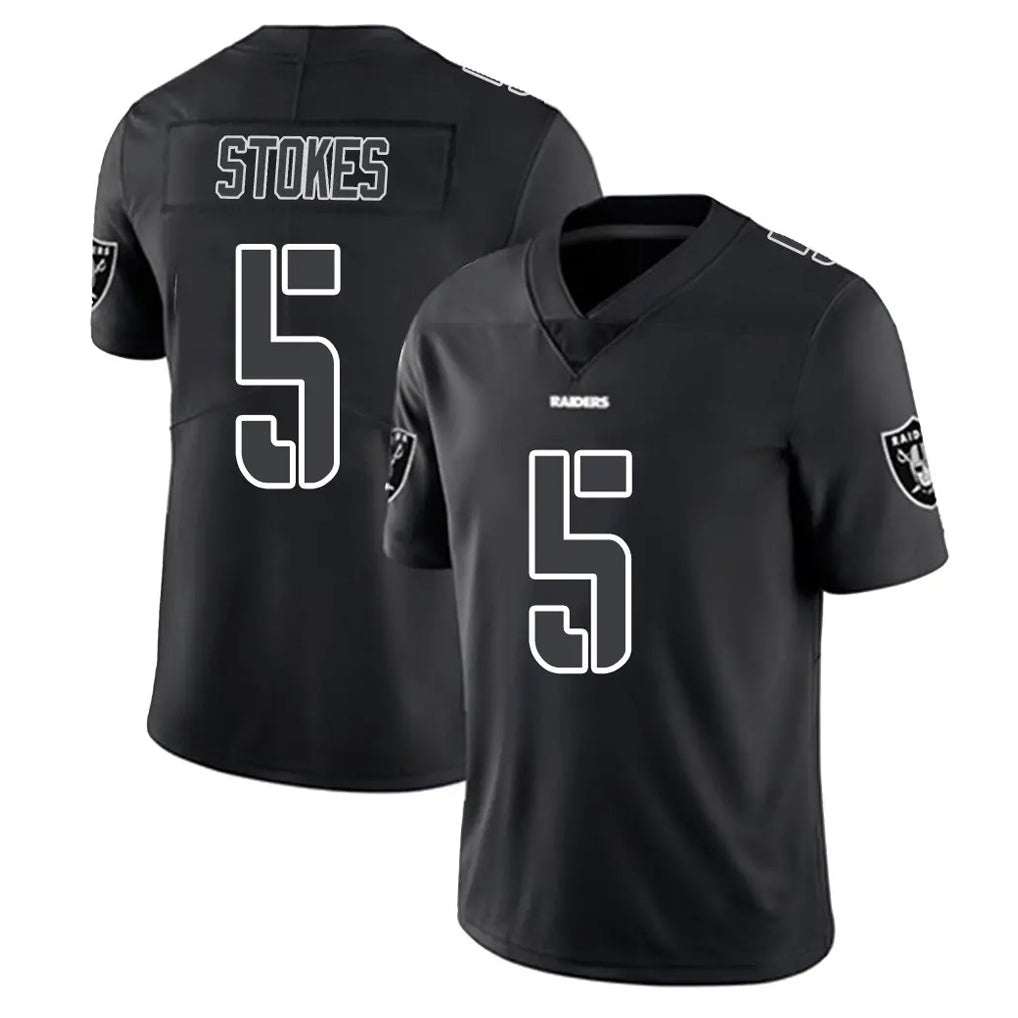 CAdoa LV.Raiders #5 Eric Stokes Player Black Limited Black Impact Home Game Stitched Jerseys