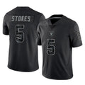 CAdoa LV.Raiders #5 Eric Stokes Player Black Reflective Limited Game Stitched Jerseys