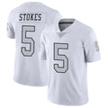CAdoa LV.Raiders #5 Eric Stokes Player White Limited Color Rush Home Game Stitched Jerseys