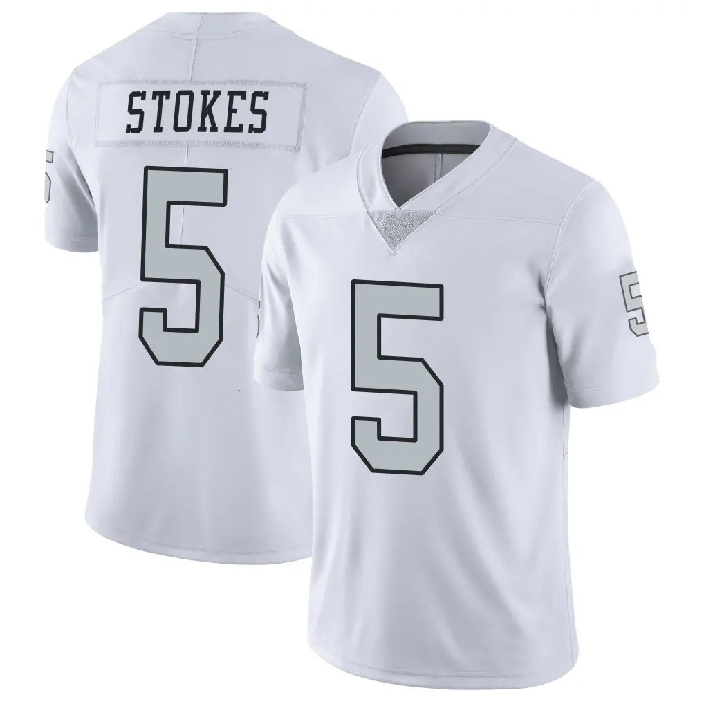 CAdoa LV.Raiders #5 Eric Stokes Player White Limited Color Rush Home Game Stitched Jerseys