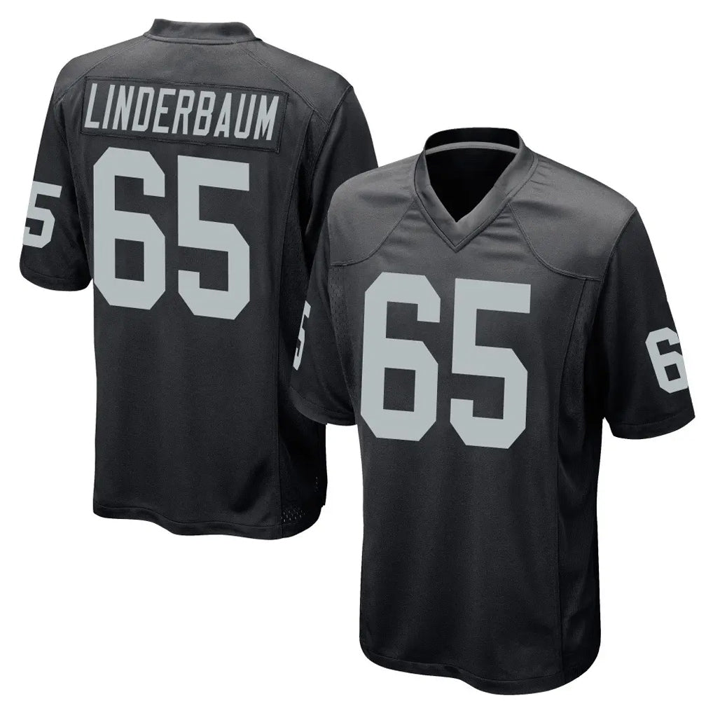 CAdoa LV.Raiders #65 Tyler Linderbaum Player Black Home Game Stitched Jerseys