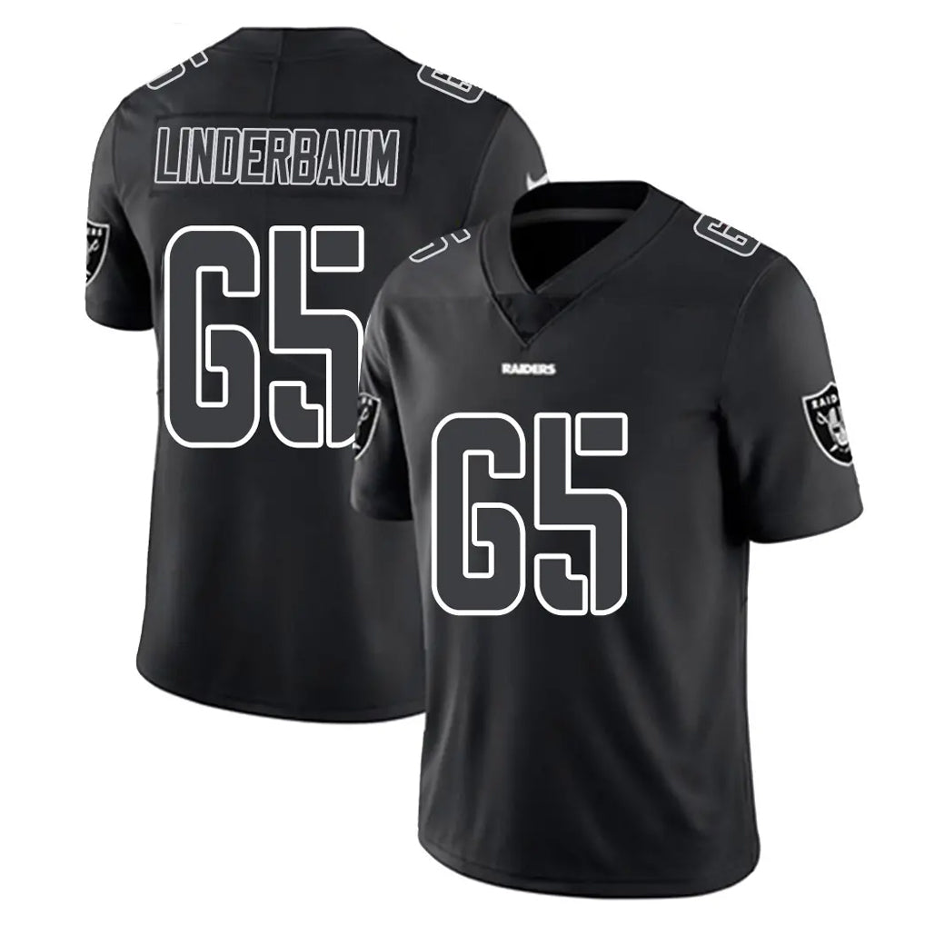 CAdoa LV.Raiders #65 Tyler Linderbaum Player Black Limited Black Impact Home Game Stitched Jerseys