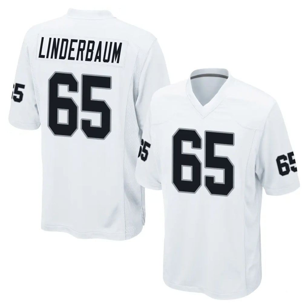 CAdoa LV.Raiders #65 Tyler Linderbaum Player White Home Game Stitched Jerseys