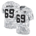 CAdoa LV.Raiders #69 Adam Butler Player Arctic Camo Salute To Service Limited Game Stitched Jerseys