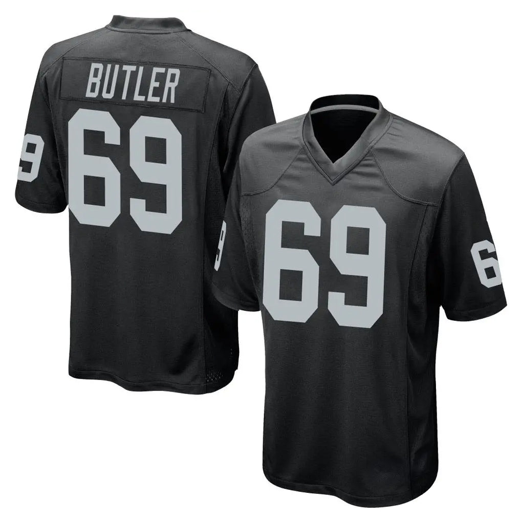 CAdoa LV.Raiders #69 Adam Butler Player Black Home Game Stitched Jerseys