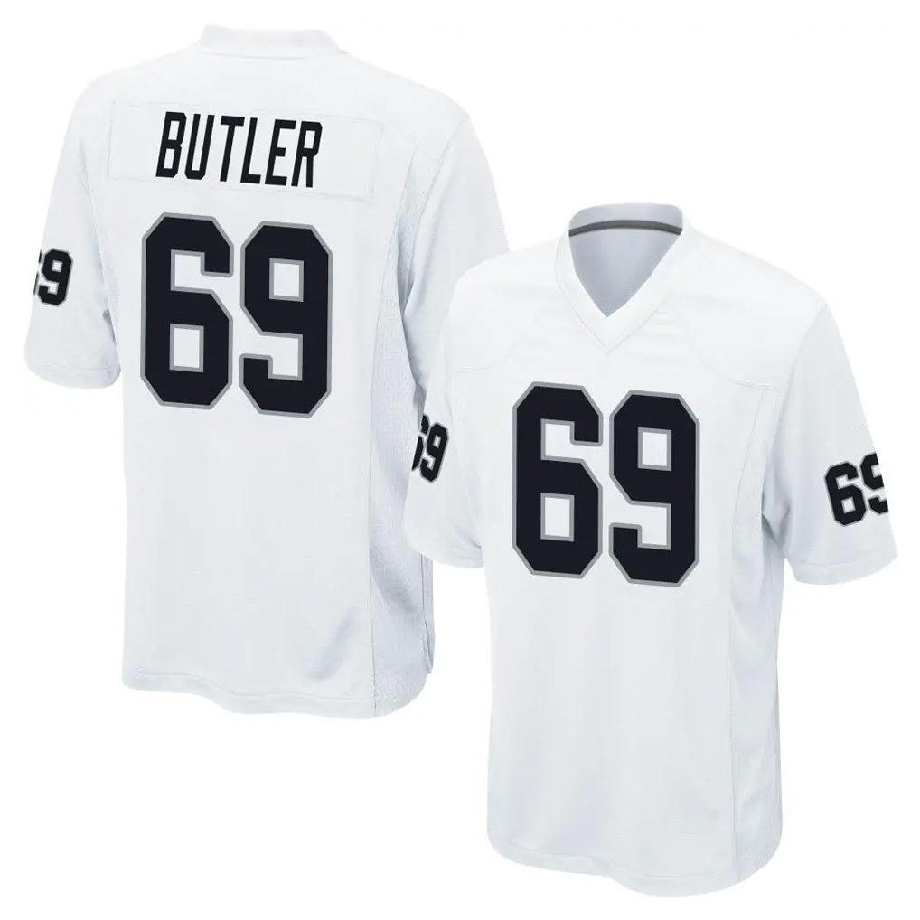 CAdoa LV.Raiders #69 Adam Butler Player White Home Game Stitched Jerseys