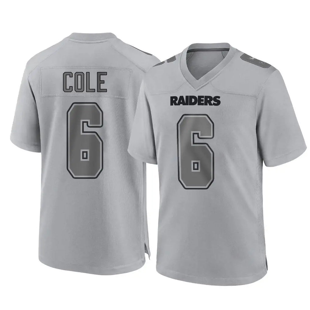 CAdoa LV.Raiders #6 A.J. Cole Player Gray Atmosphere Fashion Limited Game Stitched Jerseys