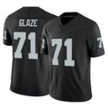CAdoa LV.Raiders #71 DJ Glaze Player Black Limited Vapor F.U.S.E. Home Game Stitched Jerseys