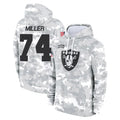 CAdoa LV.Raiders #74 Kolton Miller Player Arctic Camo Salute to Service Hoodies Limited Game Stitched Jerseys