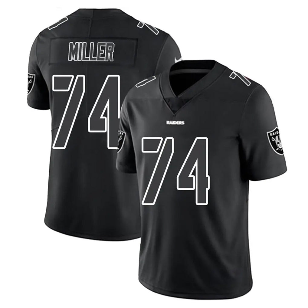 CAdoa LV.Raiders #74 Kolton Miller Player Black Limited Black Impact Home Game Stitched Jerseys