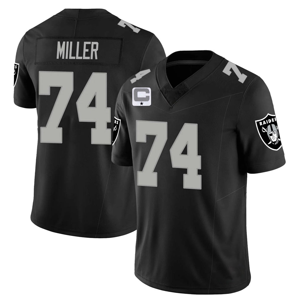 CAdoa LV.Raiders #74 Kolton Miller Player Black Vapor Limited Home Game Stitched Jerseys