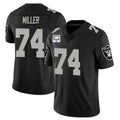 CAdoa LV.Raiders #74 Kolton Miller Player Black Vapor Limited Home Game Stitched Jerseys