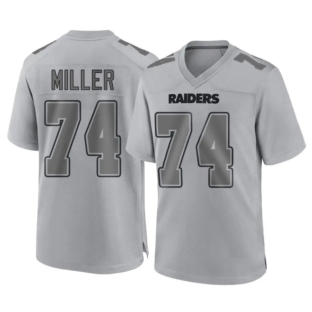 CAdoa LV.Raiders #74 Kolton Miller Player Gray Atmosphere Fashion Limited Game Stitched Jerseys