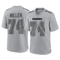 CAdoa LV.Raiders #74 Kolton Miller Player Gray Atmosphere Fashion Limited Game Stitched Jerseys