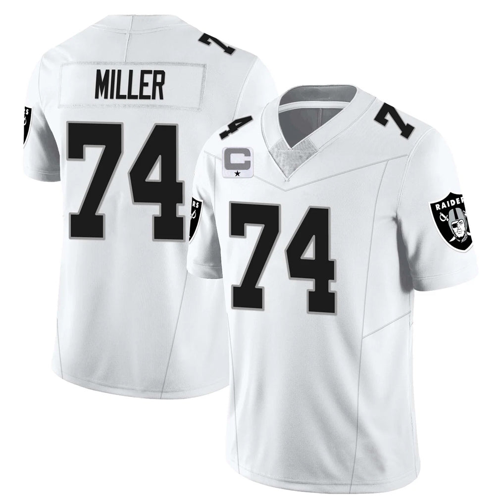 CAdoa LV.Raiders #74 Kolton Miller Player White Vapor Limited Elite Home Game Stitched Jerseys