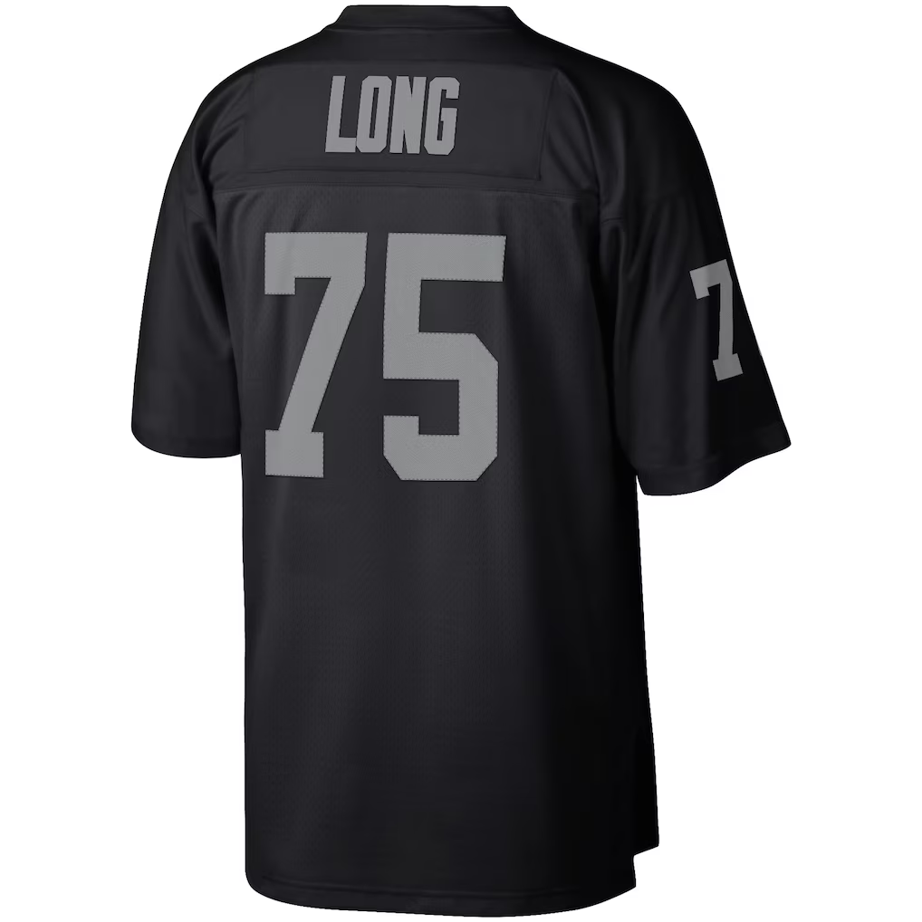 CAdoa LV.Raiders #75 Howie Long Mitchell & Ness Black Retired Player Legacy Replica Jersey