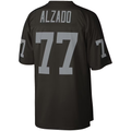 CAdoa LV.Raiders #77 Lyle Alzado Mitchell & Ness Black Legacy Replica Stitched Puhic  Jersey