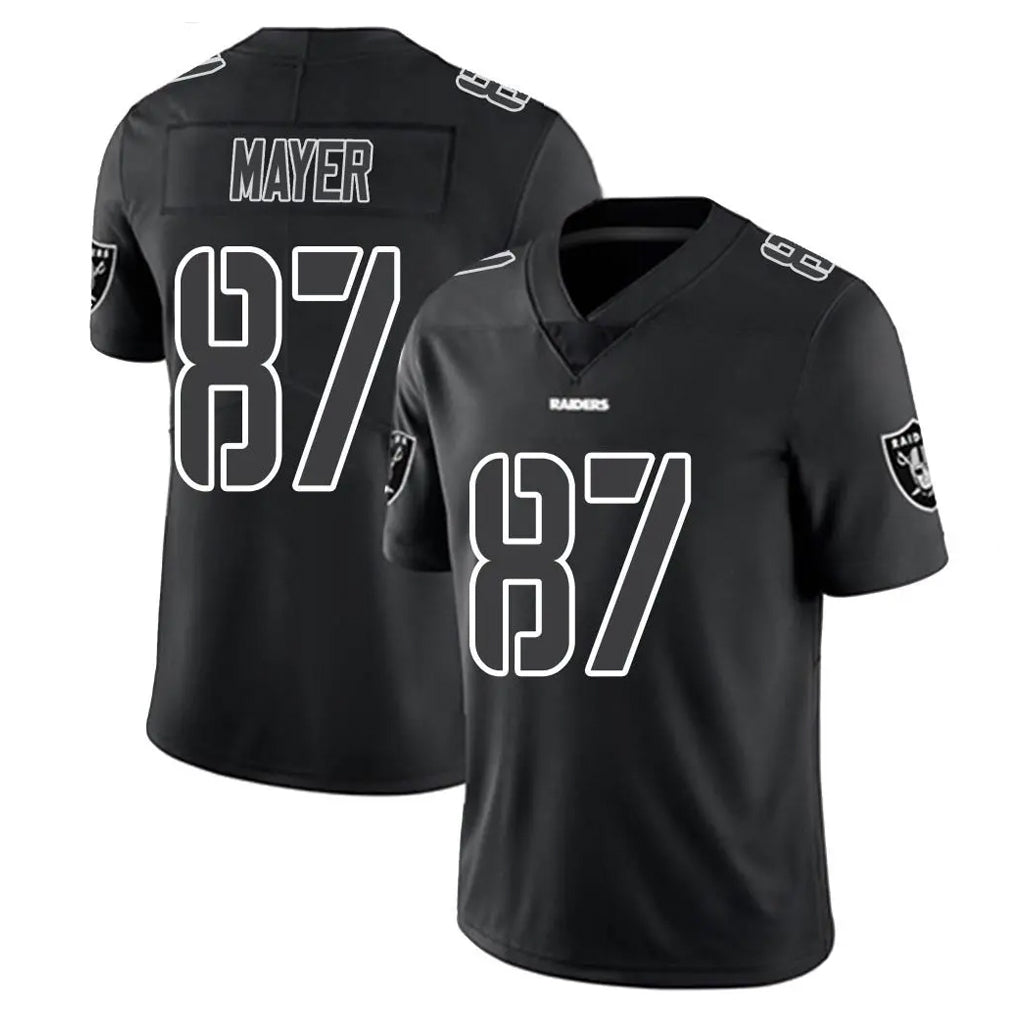CAdoa LV.Raiders #87 Michael Mayer Player Black Limited Black Impact Home Game Stitched Jerseys