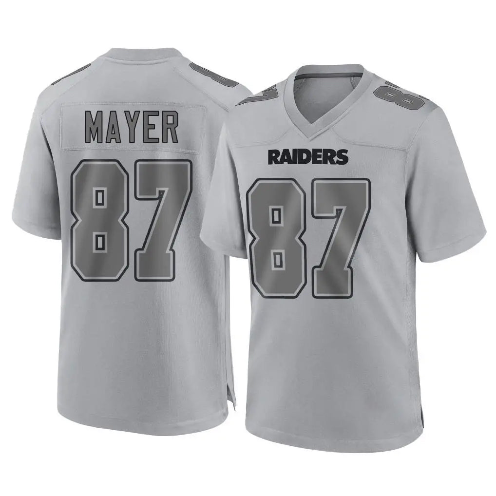 CAdoa LV.Raiders #87 Michael Mayer Player Gray Atmosphere Fashion Limited Game Stitched Jerseys