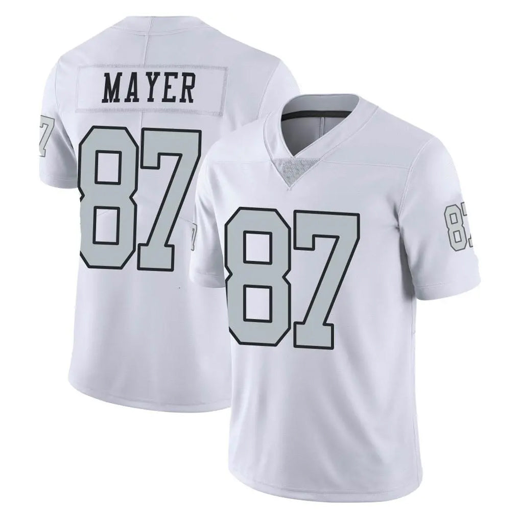 CAdoa LV.Raiders #87 Michael Mayer Player White Limited Color Rush Home Game Stitched Jerseys