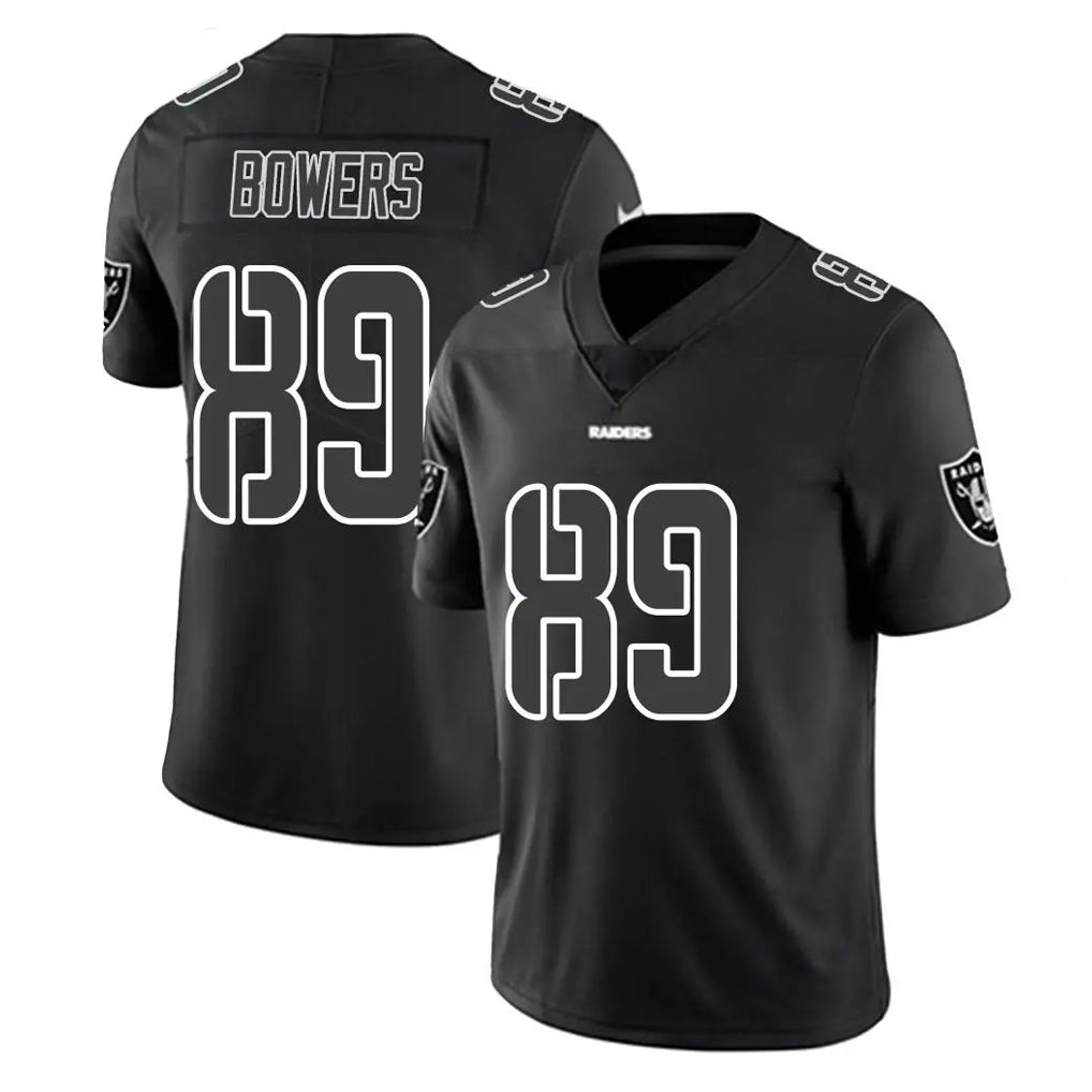 CAdoa LV.Raiders #89 Brock Bowers Player Black Limited Black Impact Home Game Stitched Jerseys