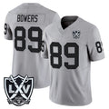 CAdoa LV.Raiders #89 Brock Bowers Player Gray 2026 Vapor Limited Home Game Stitched Jerseys
