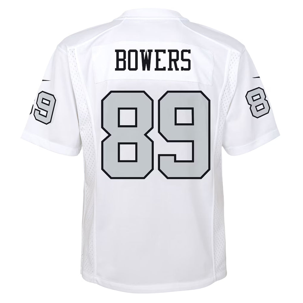 CAdoa LV.Raiders #89 Brock Bowers Player White Alternate Game Stitched Jerseys