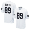 CAdoa LV.Raiders #89 Brock Bowers Player White Home Game Stitched Jerseys