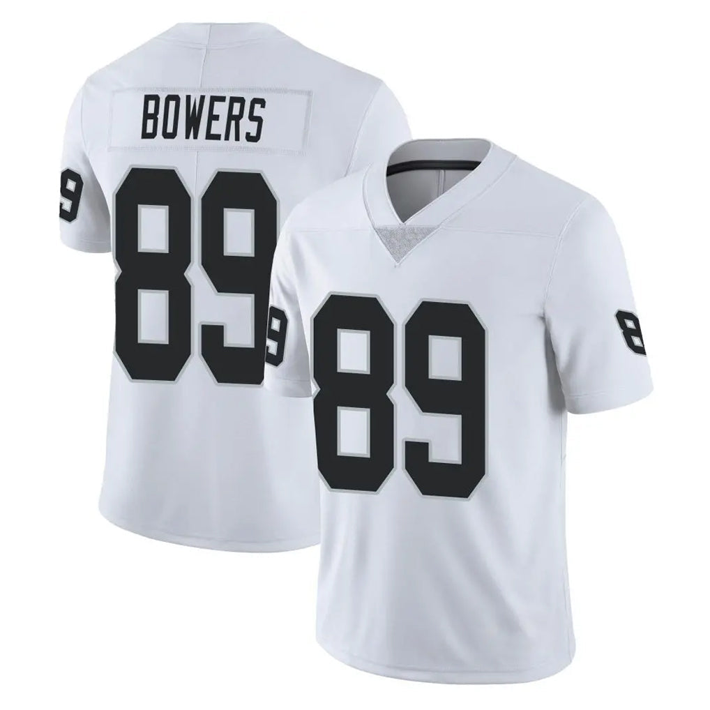 CAdoa LV.Raiders #89 Brock Bowers Player White Limited Vapor Untouchable Home Game Stitched Jerseys