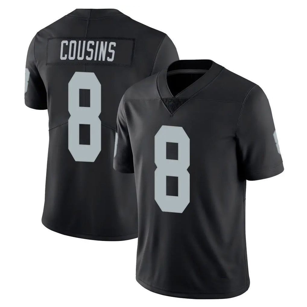 CAdoa LV.Raiders #8 Kirk Cousins Player Black Limited Vapor Untouchable Home Game Stitched Jerseys