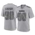 CAdoa LV.Raiders #98 Maxx Crosby Player Gray Atmosphere Fashion Limited Game Stitched Jerseys