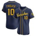 CAdoa M.Brewers #10 Sal Frelick Player Navy Home Limited Elite Stitched Jerseys