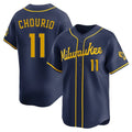 CAdoa M.Brewers #11 Jackson Chourio Player Navy Home Limited Stitched Jerseys