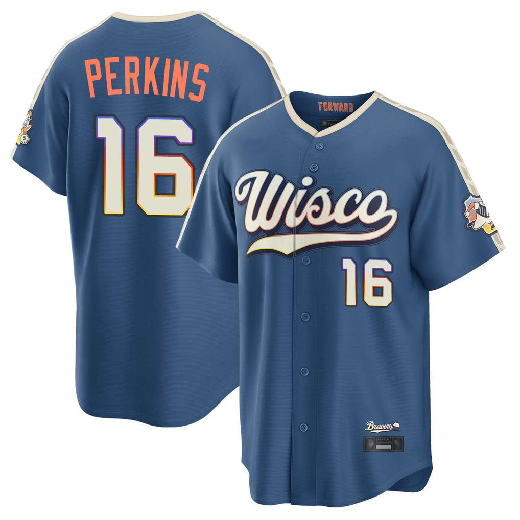 CAdoa M.Brewers #16 Blake Perkins Player Blue 2026 City Connect Home Game Stitched Jerseys