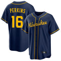 CAdoa M.Brewers #16 Blake Perkins Player Navy Home Game Stitched Jerseys