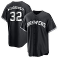 CAdoa M.Brewers #32 Jacob Misiorowski Player Black Game Home Stitched Jerseys