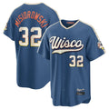 CAdoa M.Brewers #32 Jacob Misiorowski Player Blue 2026 City Connect Home Game Stitched Jerseys