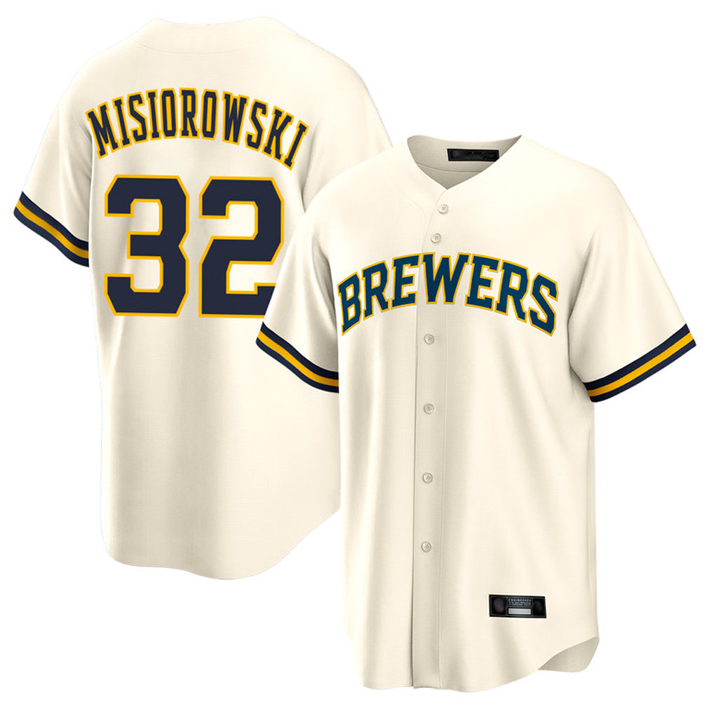 CAdoa M.Brewers #32 Jacob Misiorowski Player Cream Home Game Stitched Jerseys