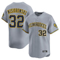 CAdoa M.Brewers #32 Jacob Misiorowski Player Gray Home Limited Stitched Jerseys