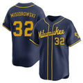 CAdoa M.Brewers #32 Jacob Misiorowski Player Navy Home Limited Stitched Jerseys