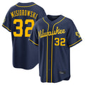 CAdoa M.Brewers #32 Jacob Misiorowski Player Navy Home Stadium Game Stitched Jerseys